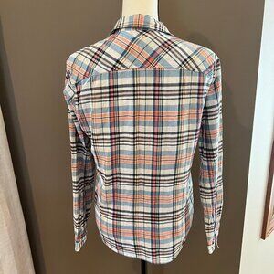 Men's Patagonia Organic Cotton Plaid Steersman Button Down Shirt, Size S/M